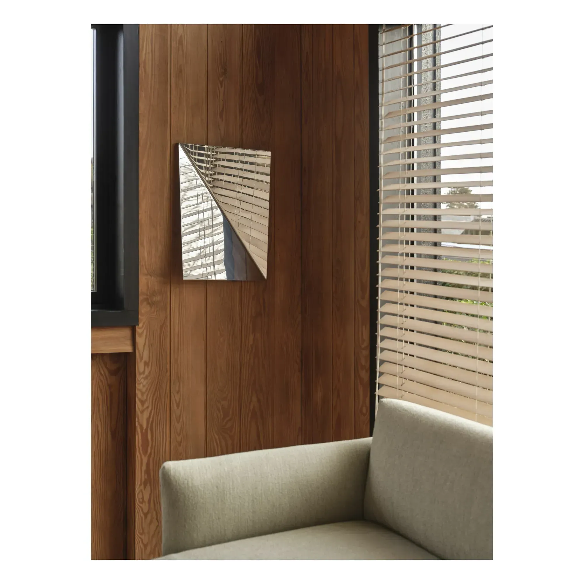 Phil Procter Gaze Wall Mirror - Steel, Stainless Steel alternate view