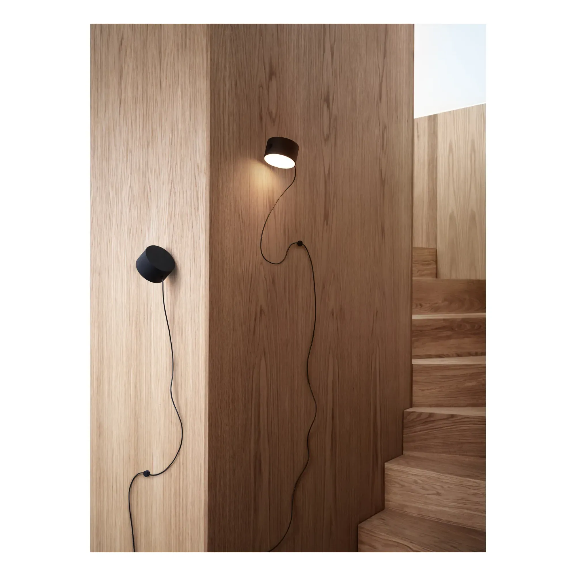 Post Wall Light - Black, Steel alternate view