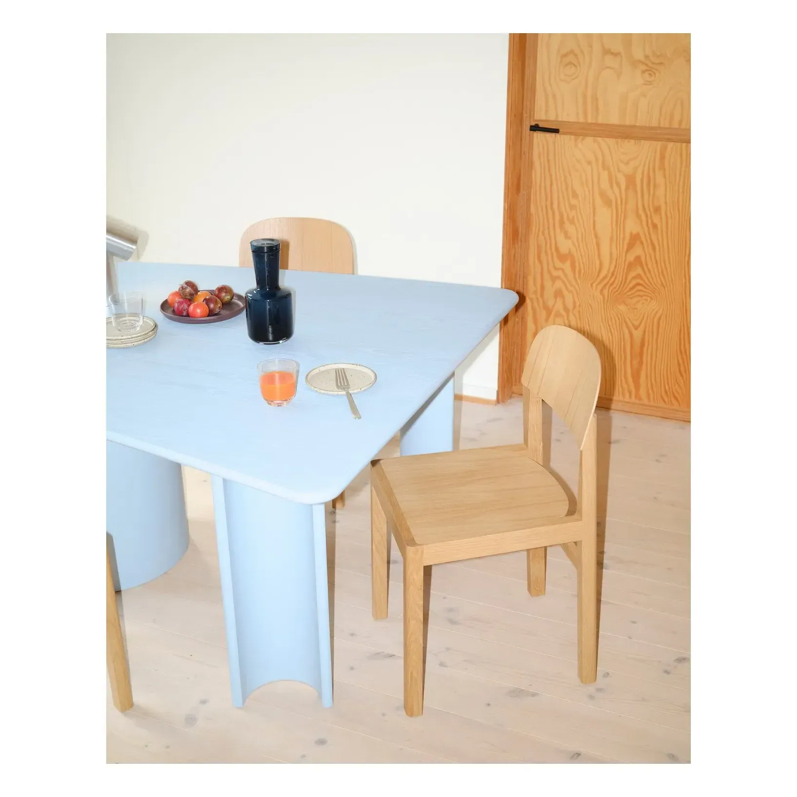 Re-norm Dining Table - Light Blue, Plywood alternate view