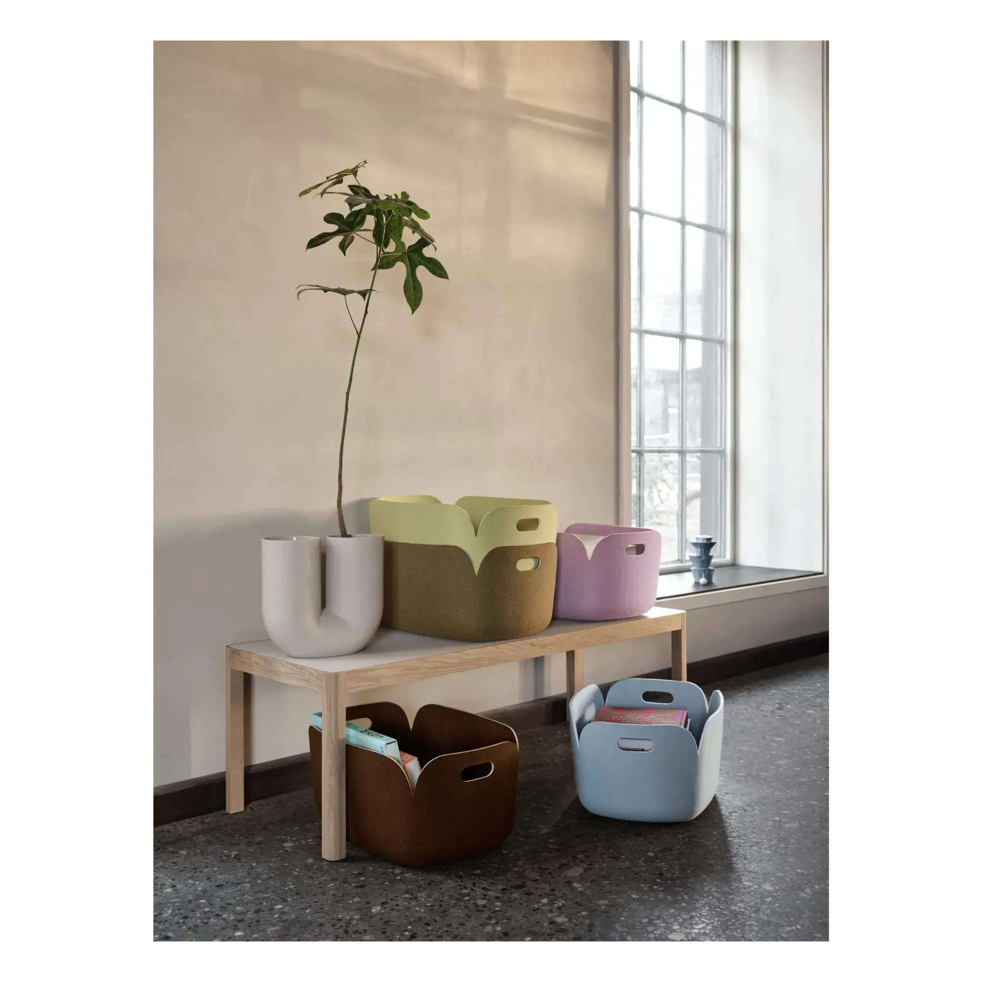 Restore Storage Basket - Khaki, Polymer Felt alternate view
