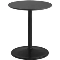 Soft Round Side Table - Black, Nanolaminate alternate view