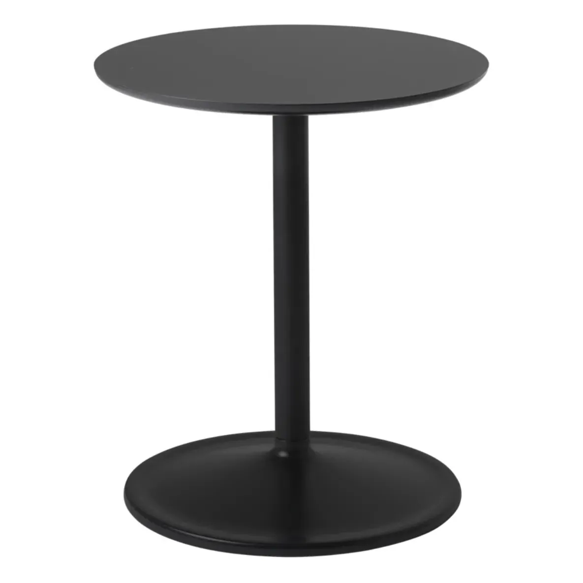 Soft Round Side Table - Black, Nanolaminate product