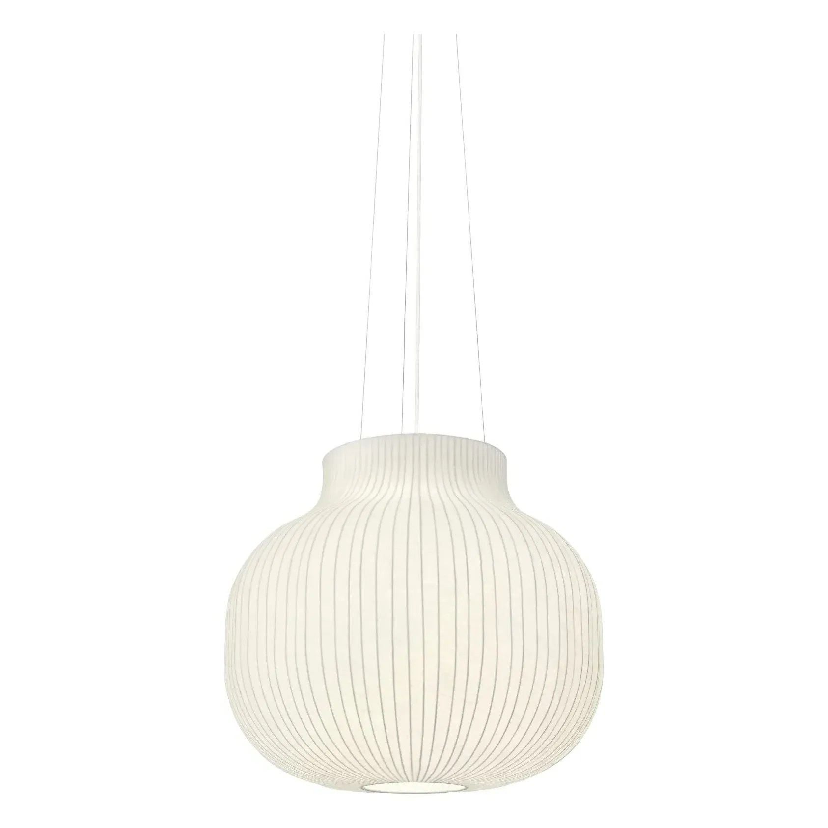 Strand by Benjamin Hubert Closed Suspension Lamp - White, Steel product