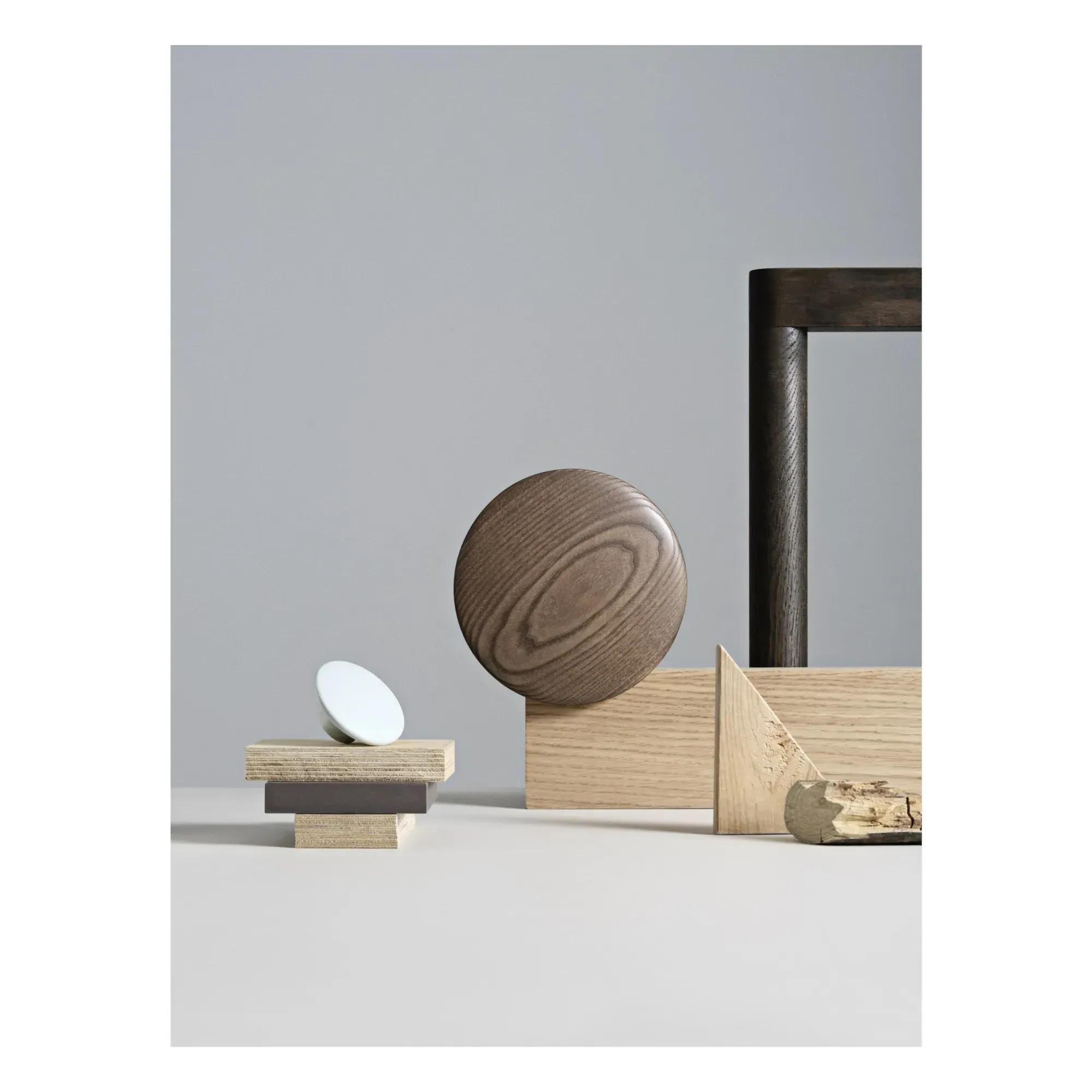 The Dots Wall Hook - Brown, Ash Wood alternate view