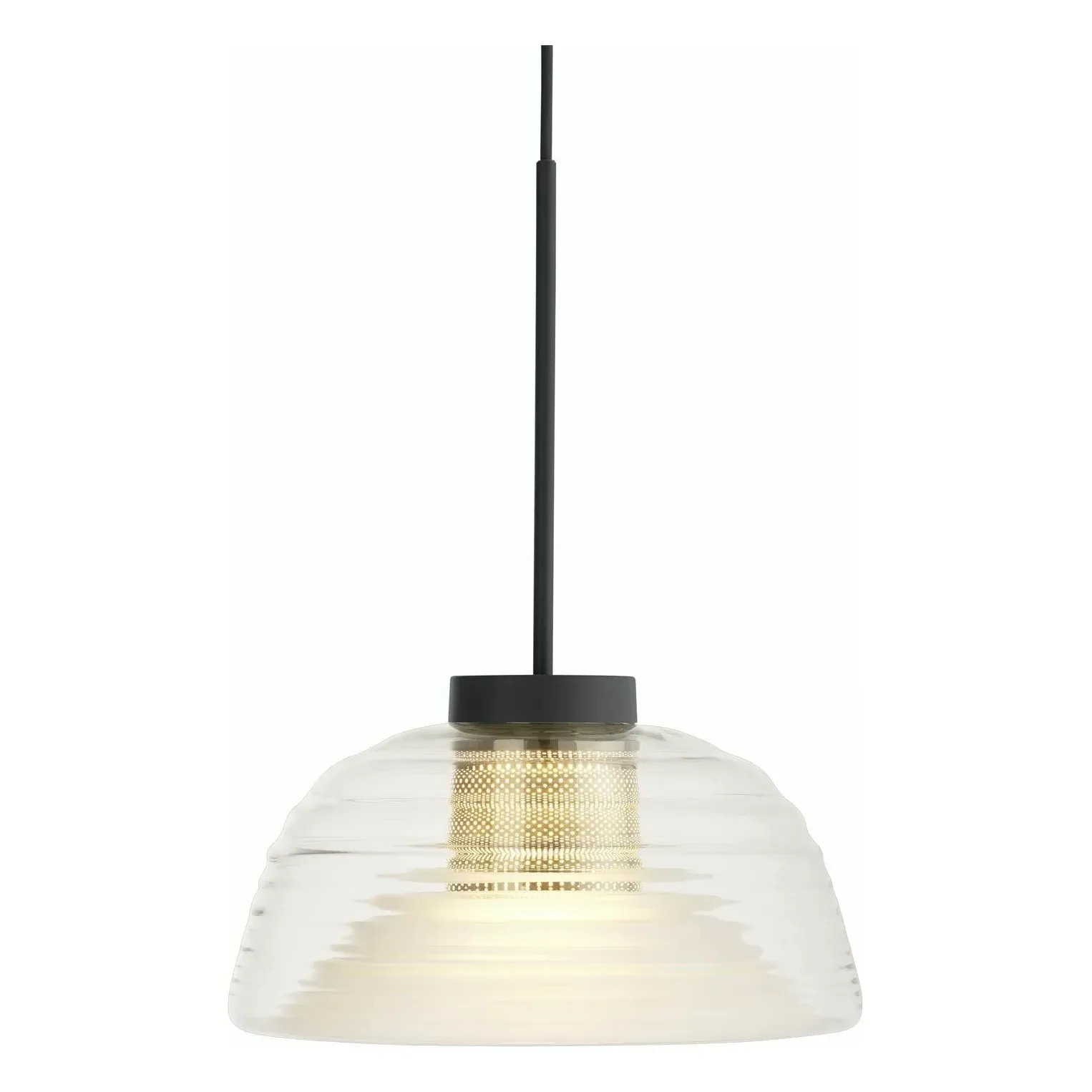Two-Layer by Thomas Bentzen Pendant Light - Black, Glass product
