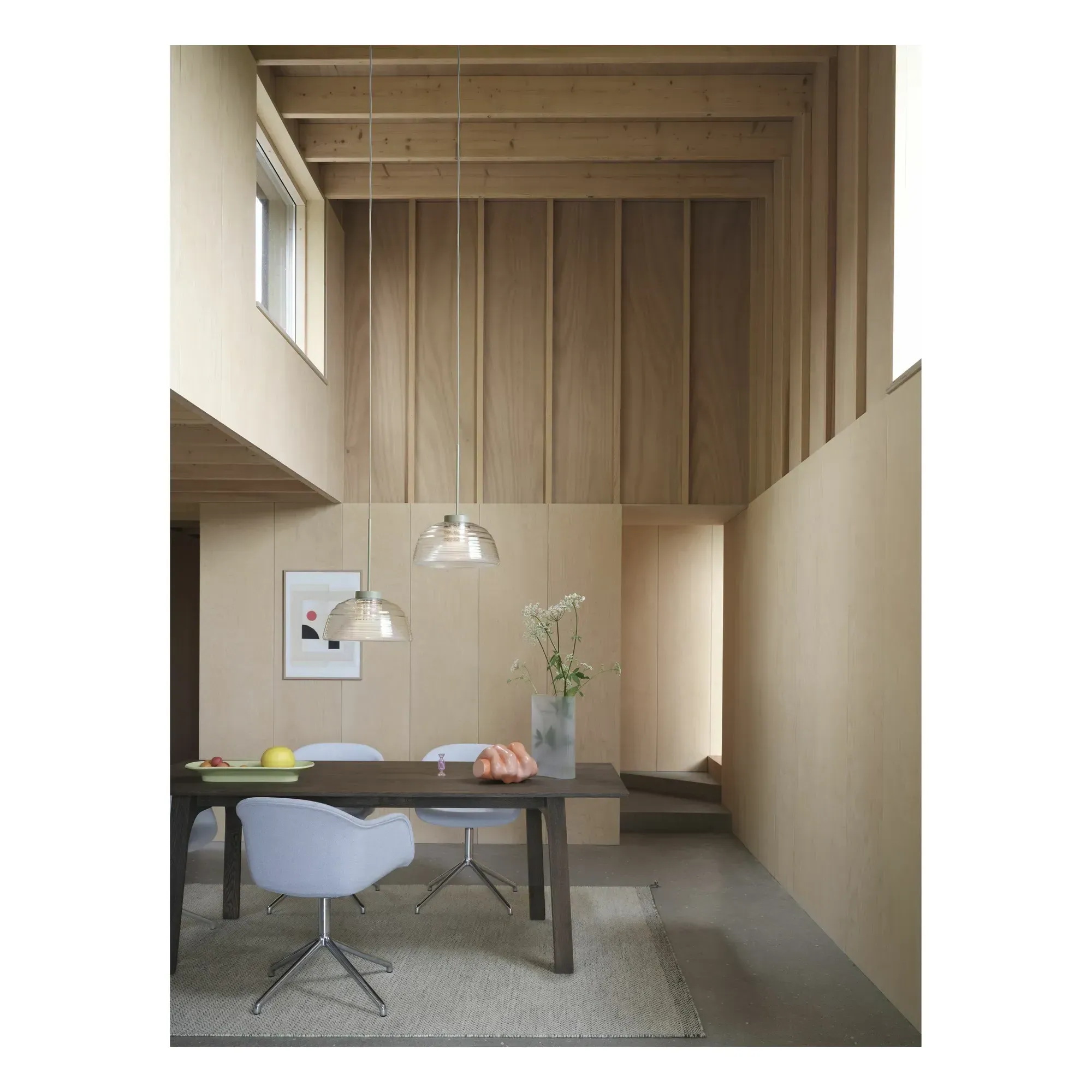 Two-Layer Thomas Bentzen Pendant Light - Grey, Glass alternate view