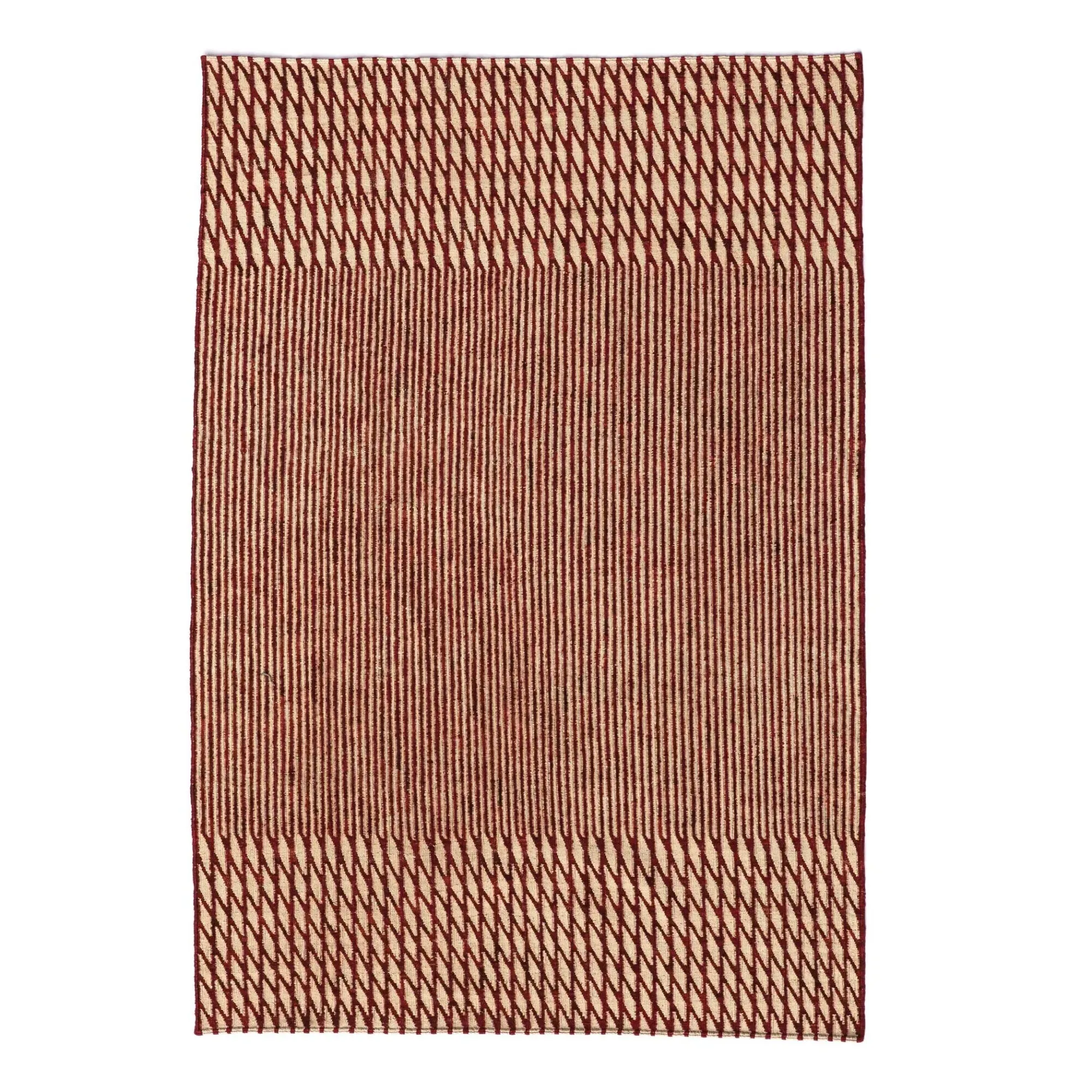 Blur Bouroullec Kilim Rug - Red, Afghan Wool product