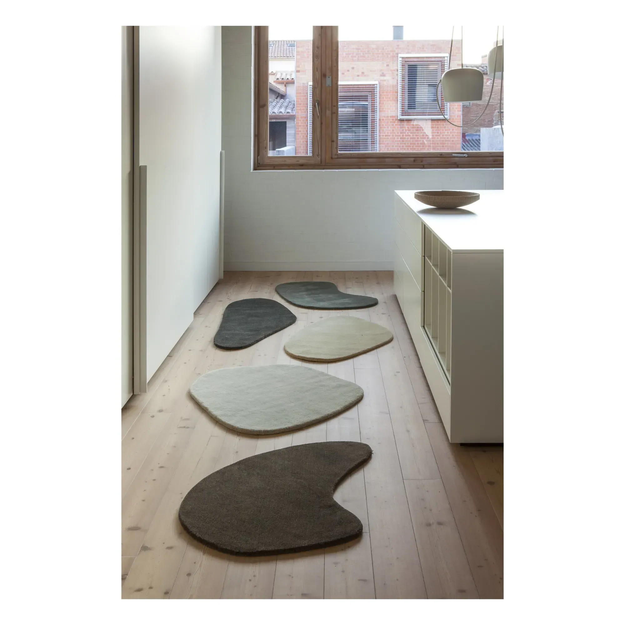 Diego Fortunato Stone Tufted Rug - Ecru, New Zealand Wool alternate view