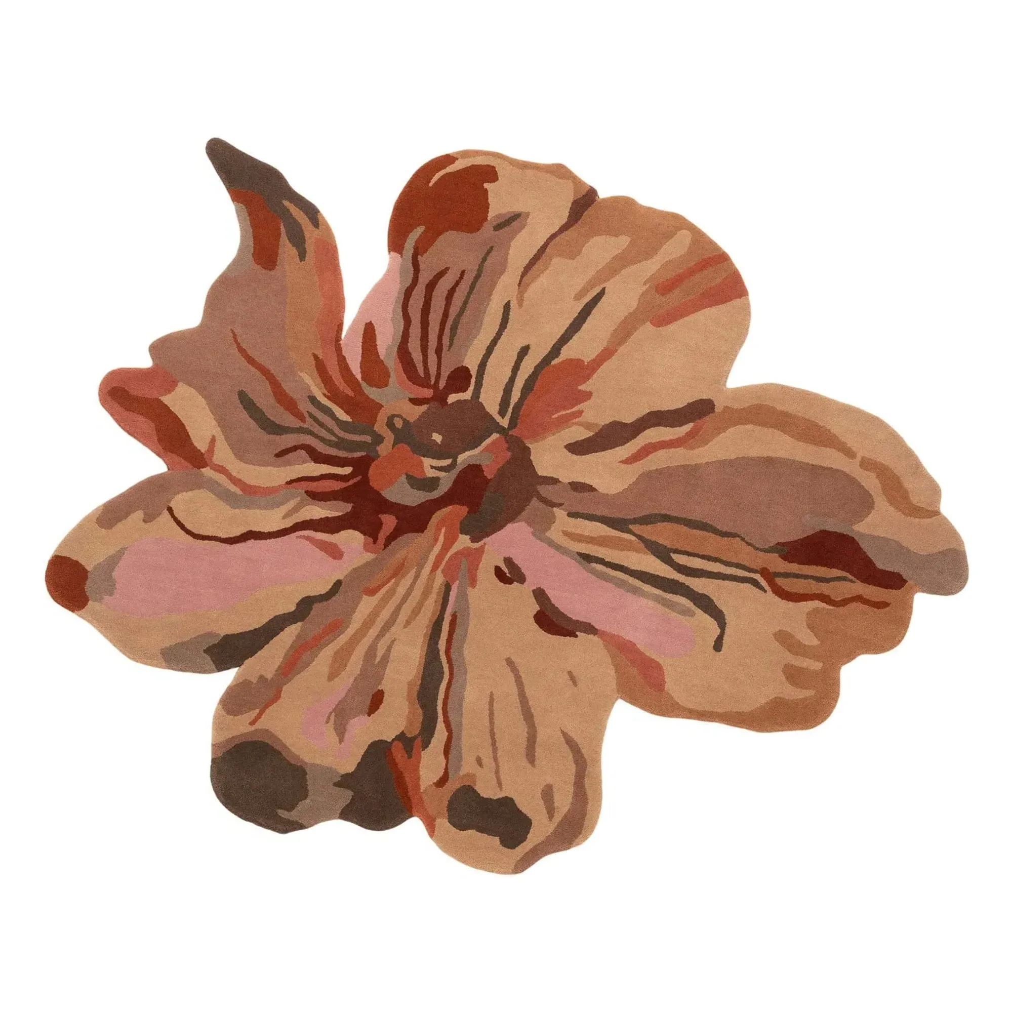Flora Bloom 3 Rug - Terracotta, Wool product