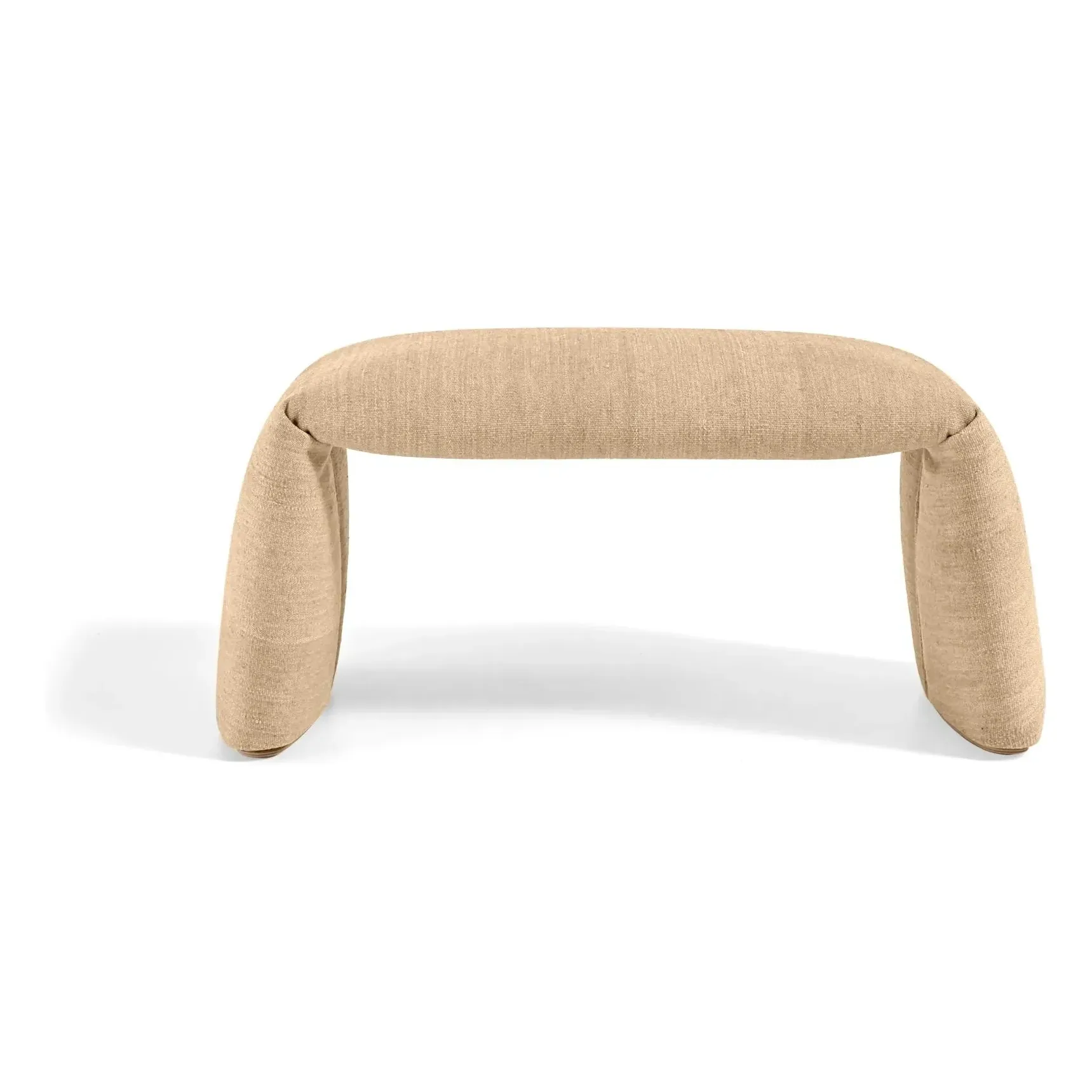 Folded by Estudi Manel Molina Ottoman - Beige, Afghan Wool product