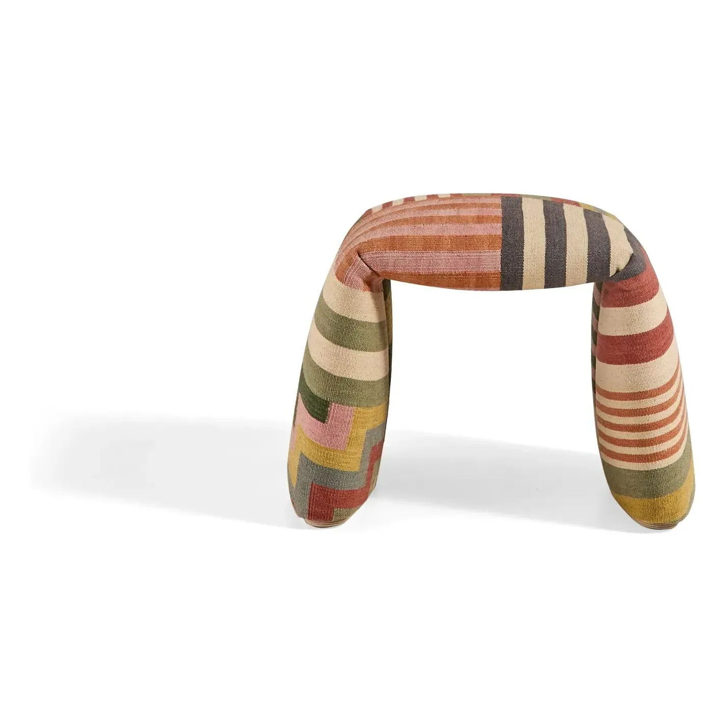 Folded by Estudi Manel Molina Ottoman - Multicoloured, Wool product