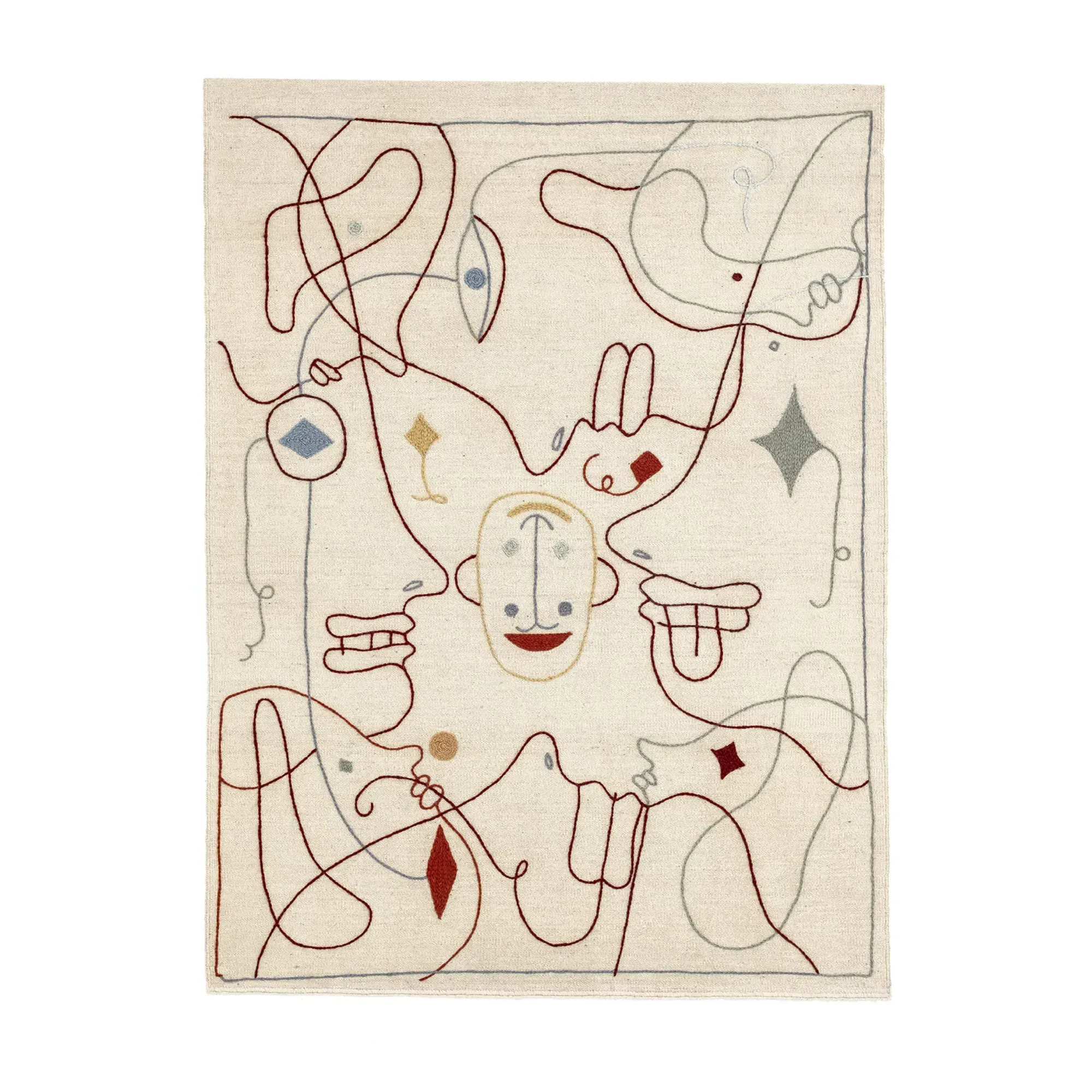 Jaime Hayon Silouhette Rug - Multicoloured, Wool product