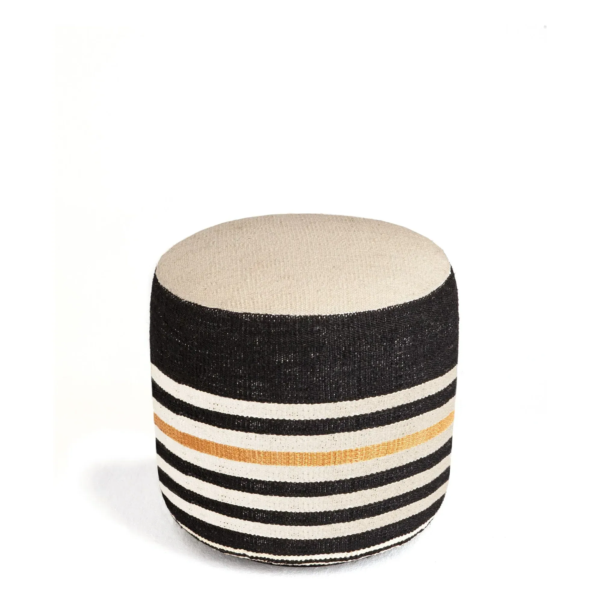 Kilim 2 Square Pouf - Black product