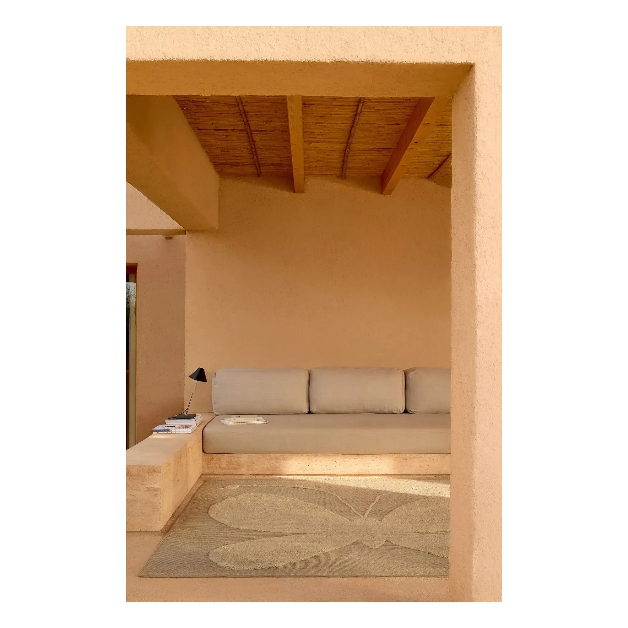 Lucia Eames Butterfly Wool Rug - Beige alternate view