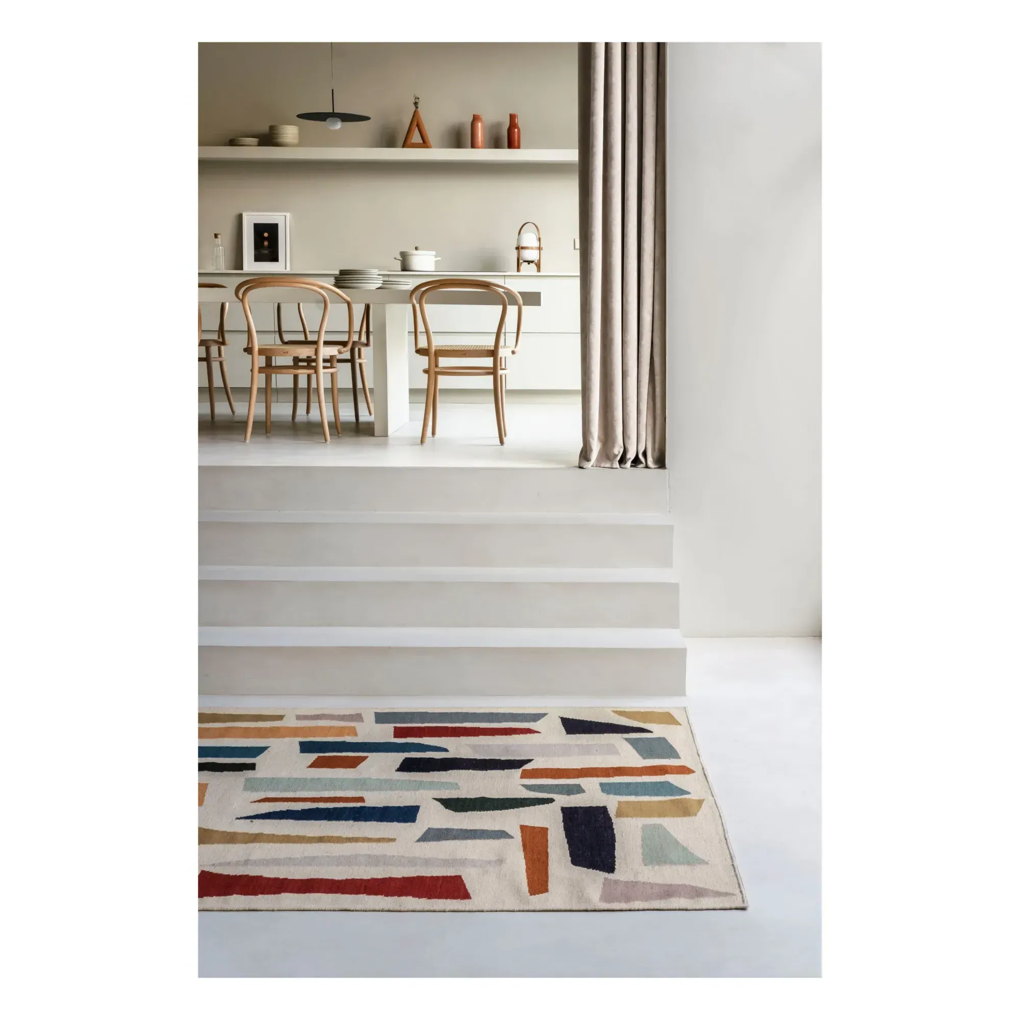 Pieces Tufting Rug - Multicoloured, Wool alternate view