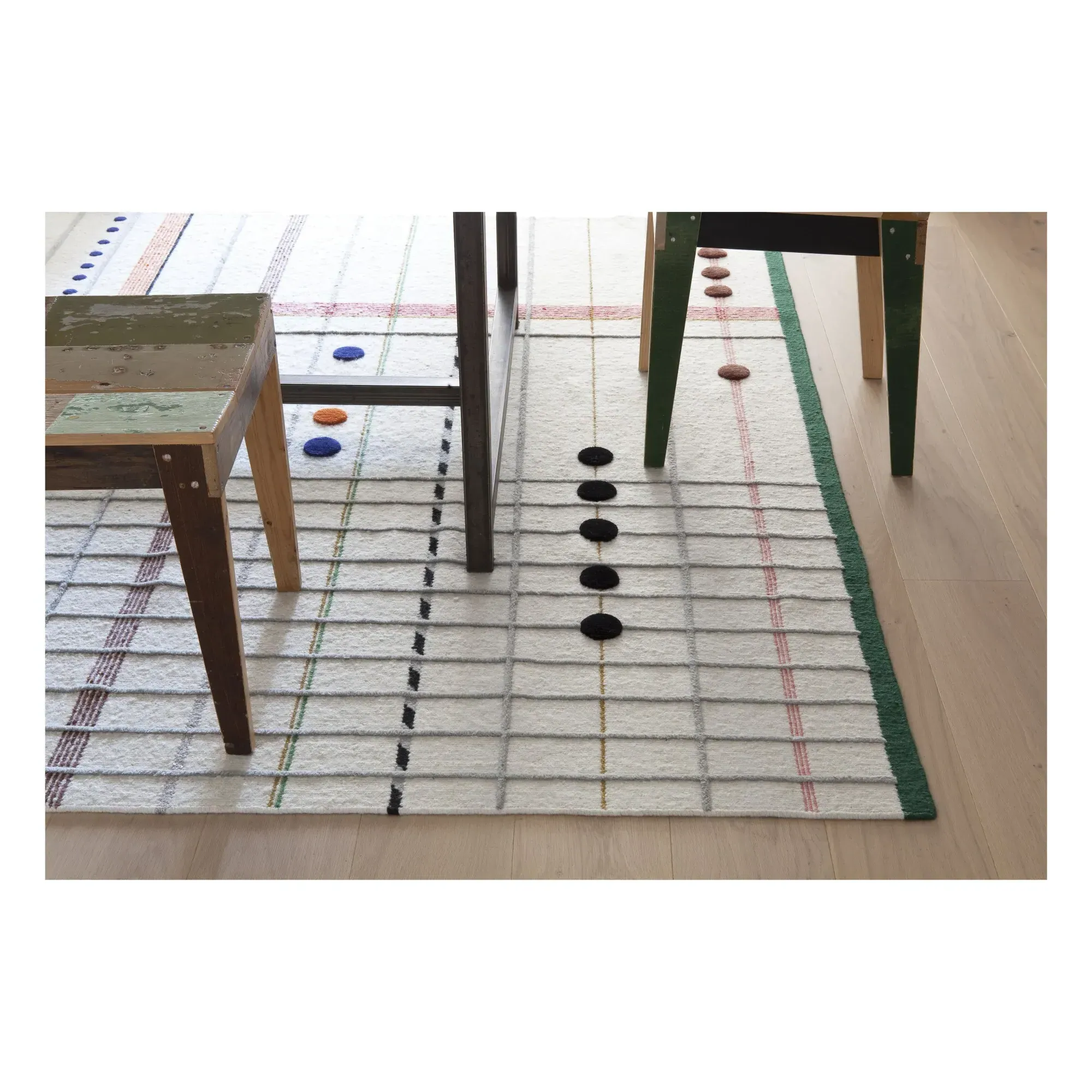 Rabari Doshi Levien Hand-Woven Rug - Multicoloured, New Zealand Wool alternate view