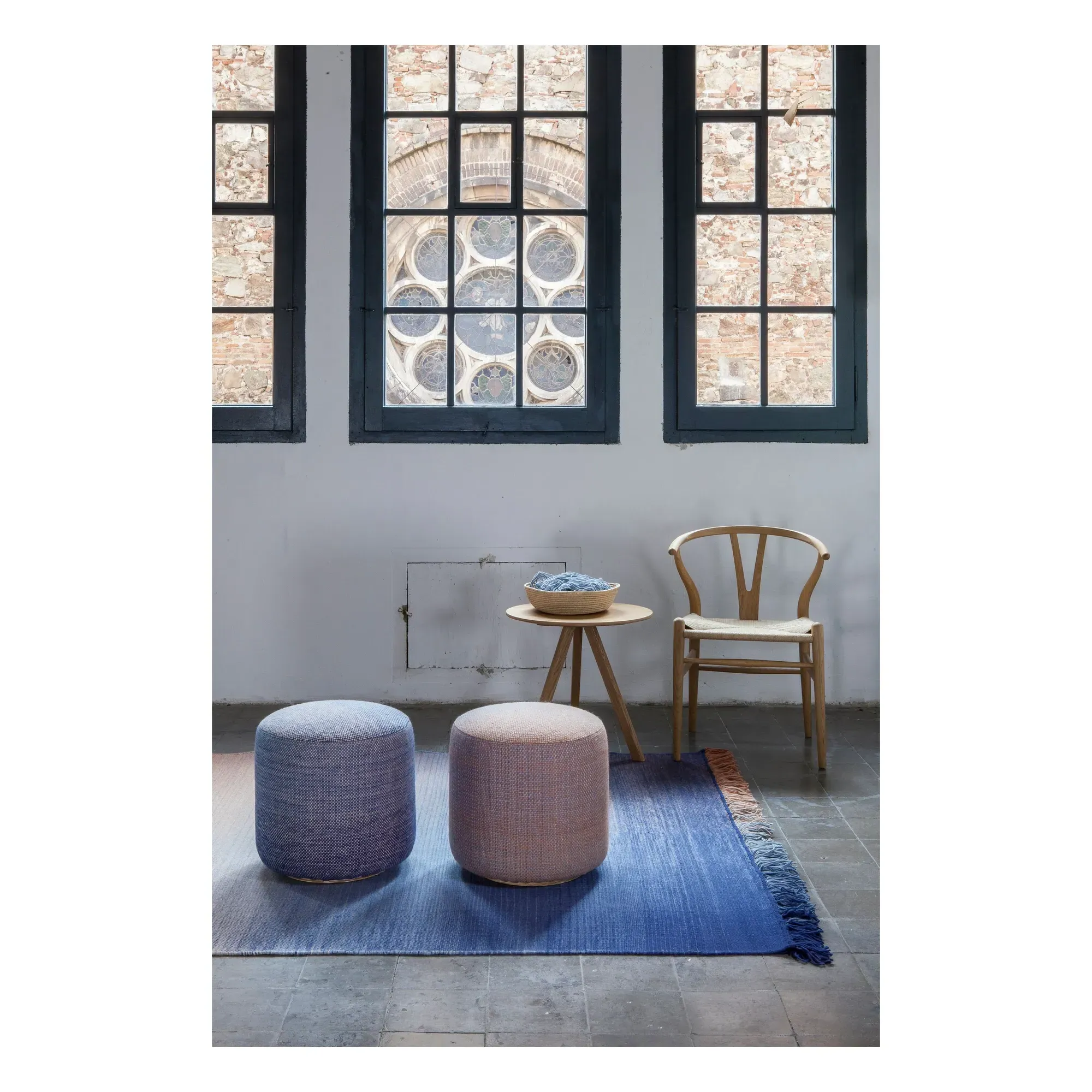 Shade 2B Pouffe - Blue alternate view