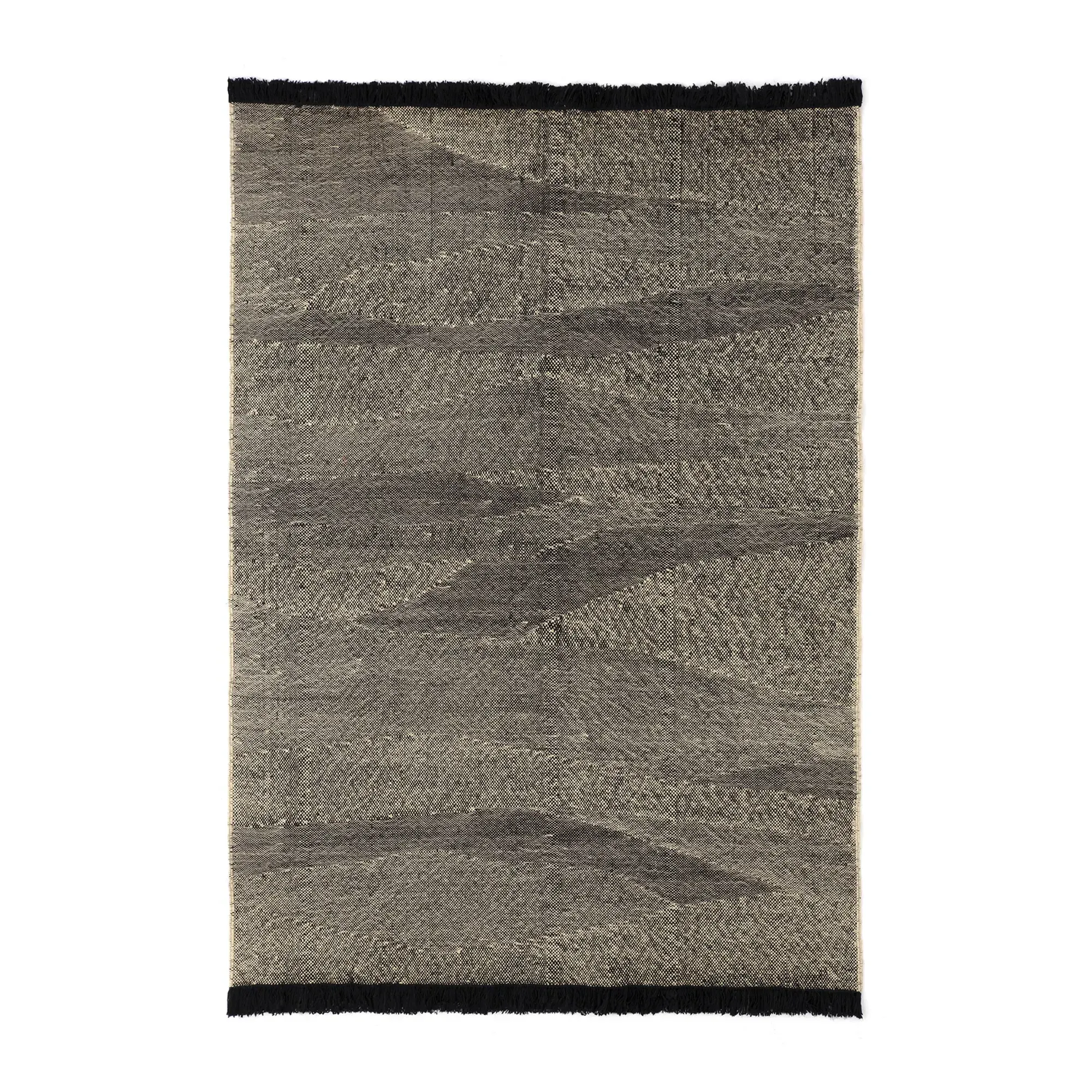 Telares Afghan Hand-Woven Wool Rug - Black product