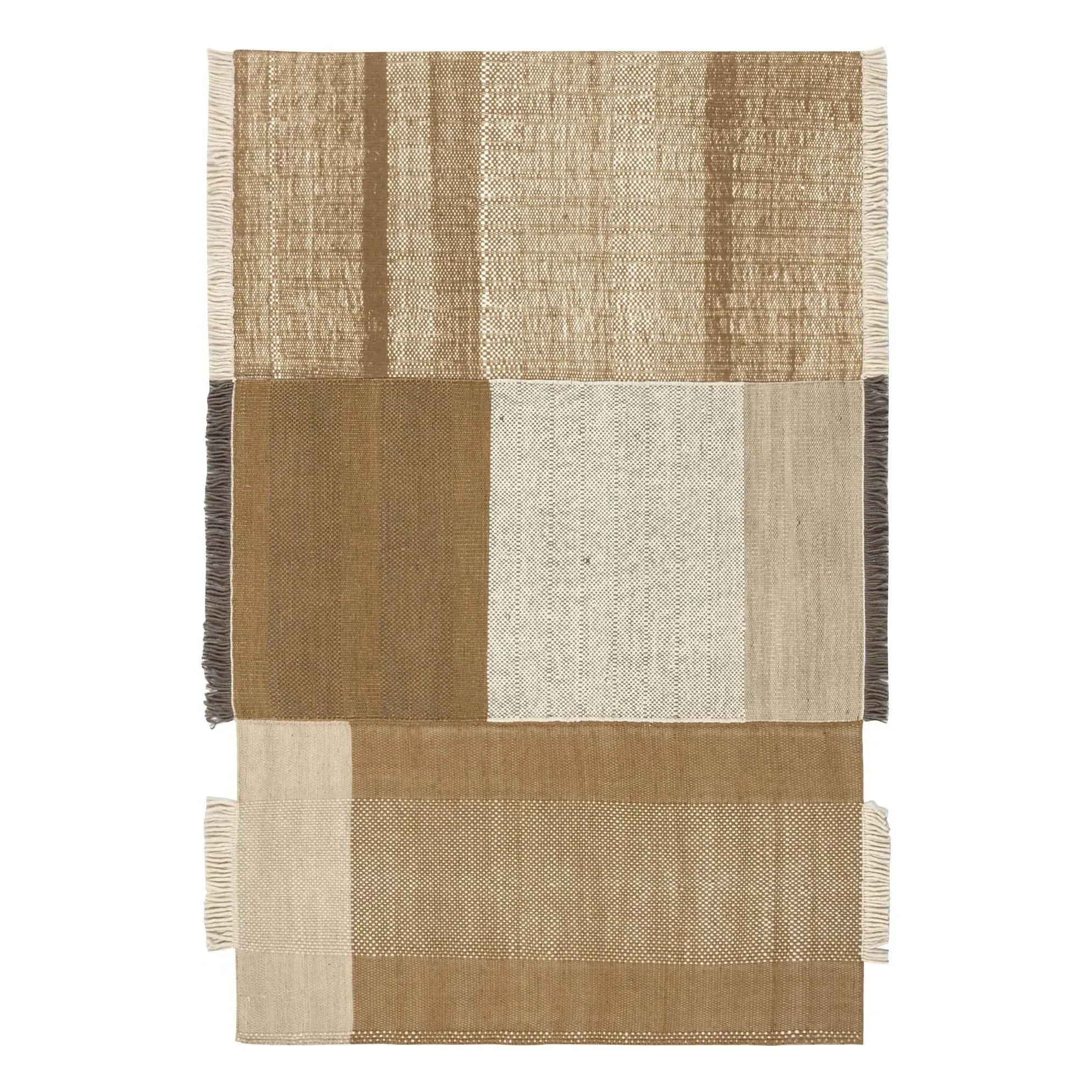 Tres Elisa Padrón Flat-Weave Dhurrie Rug - Ochre, Wool product
