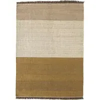Tres Elisa Padrón Striped Flat-Weave Rug - Ochre, Wool alternate view