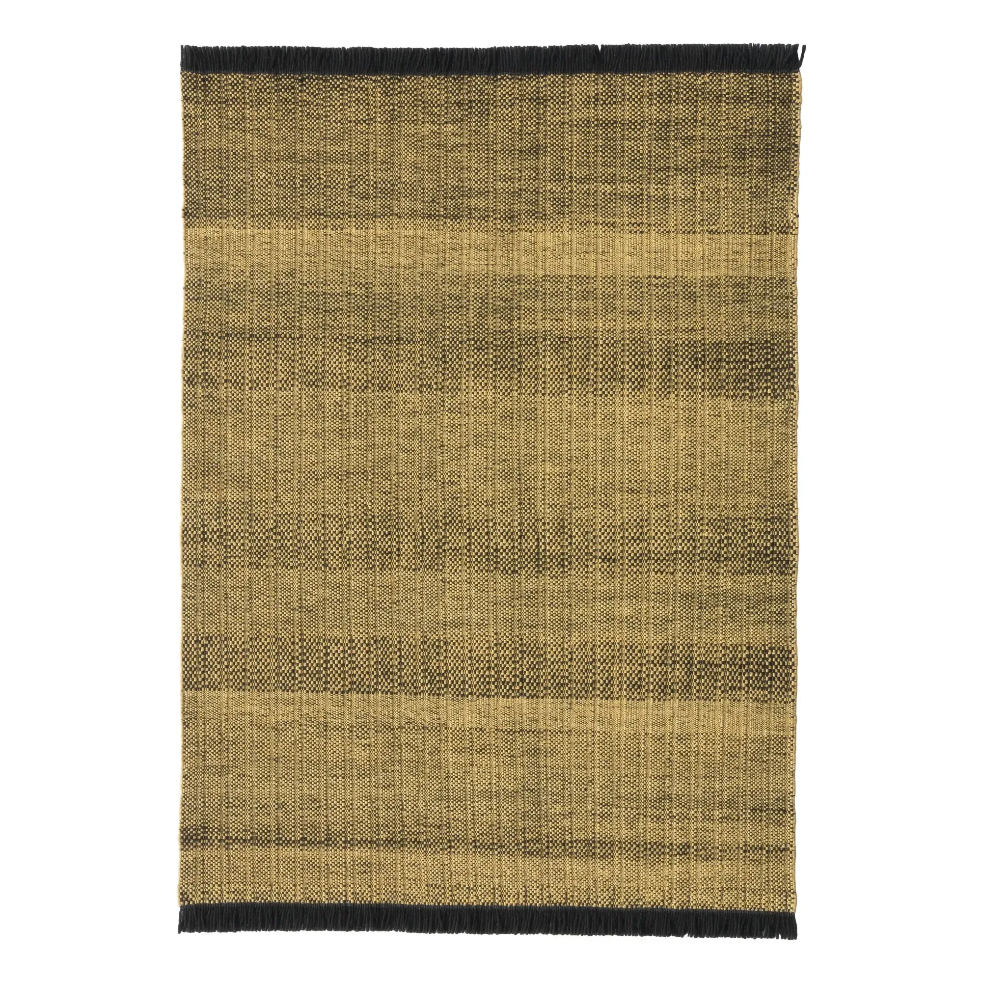 Tres Texture by Elisa Padrón Hand-Woven Rug - Gold, Polyethylene product