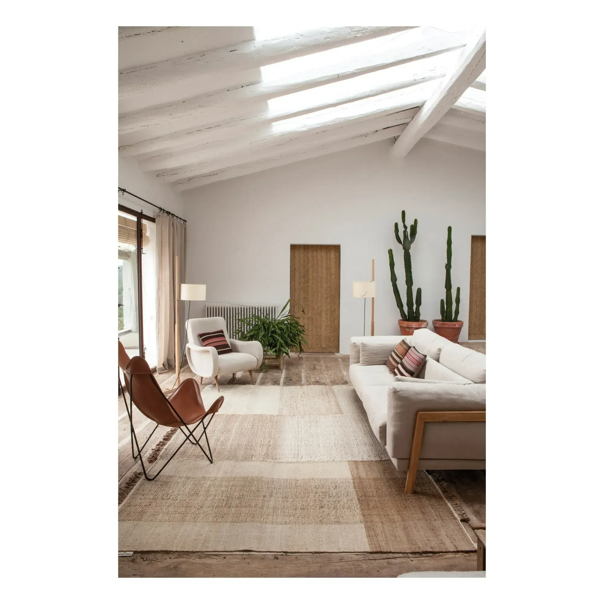 Tres Vegetal by Elisa Padrón Flat-Weave Rug - Natural, Wool alternate view