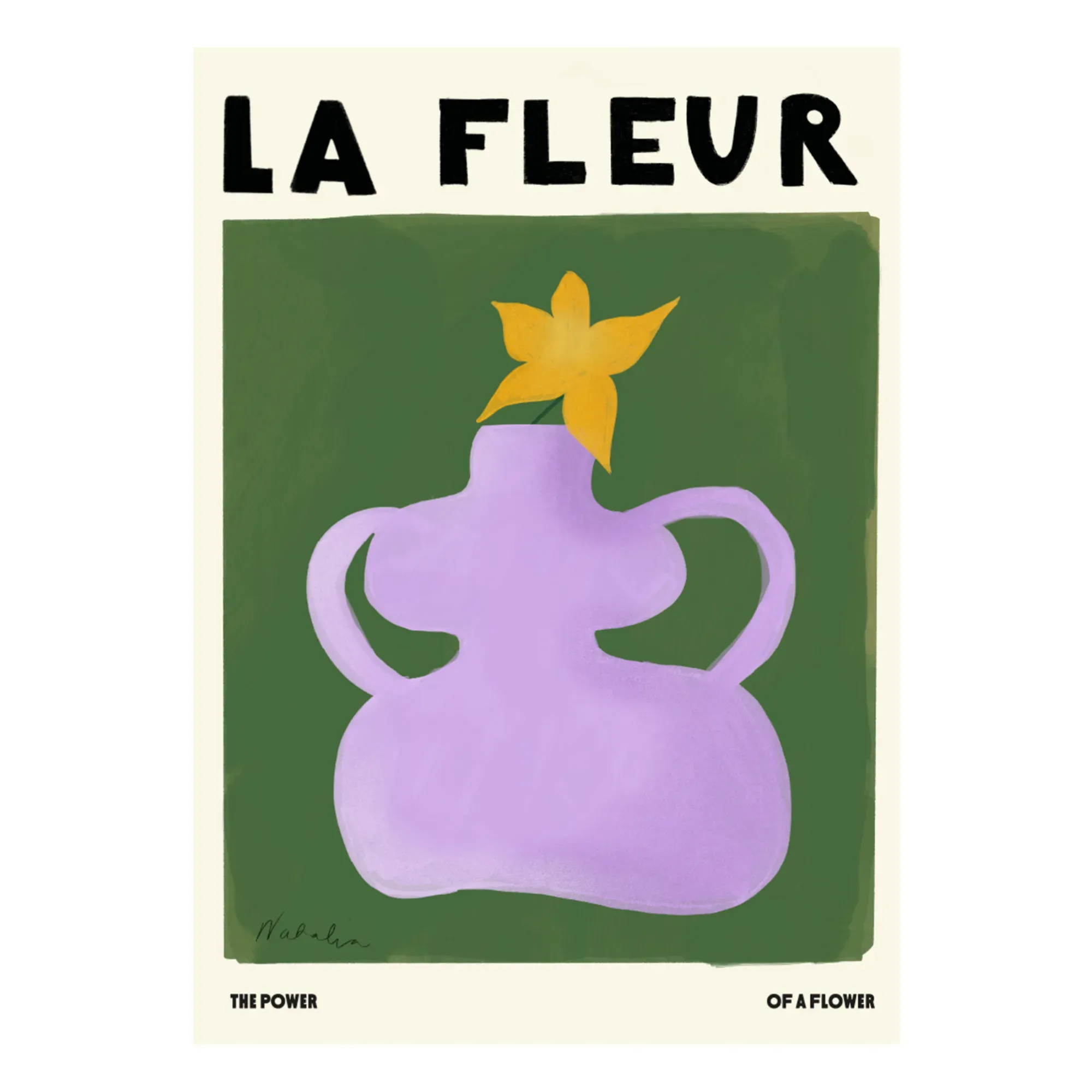 La Fleur Art Print - Multicoloured, Paper product