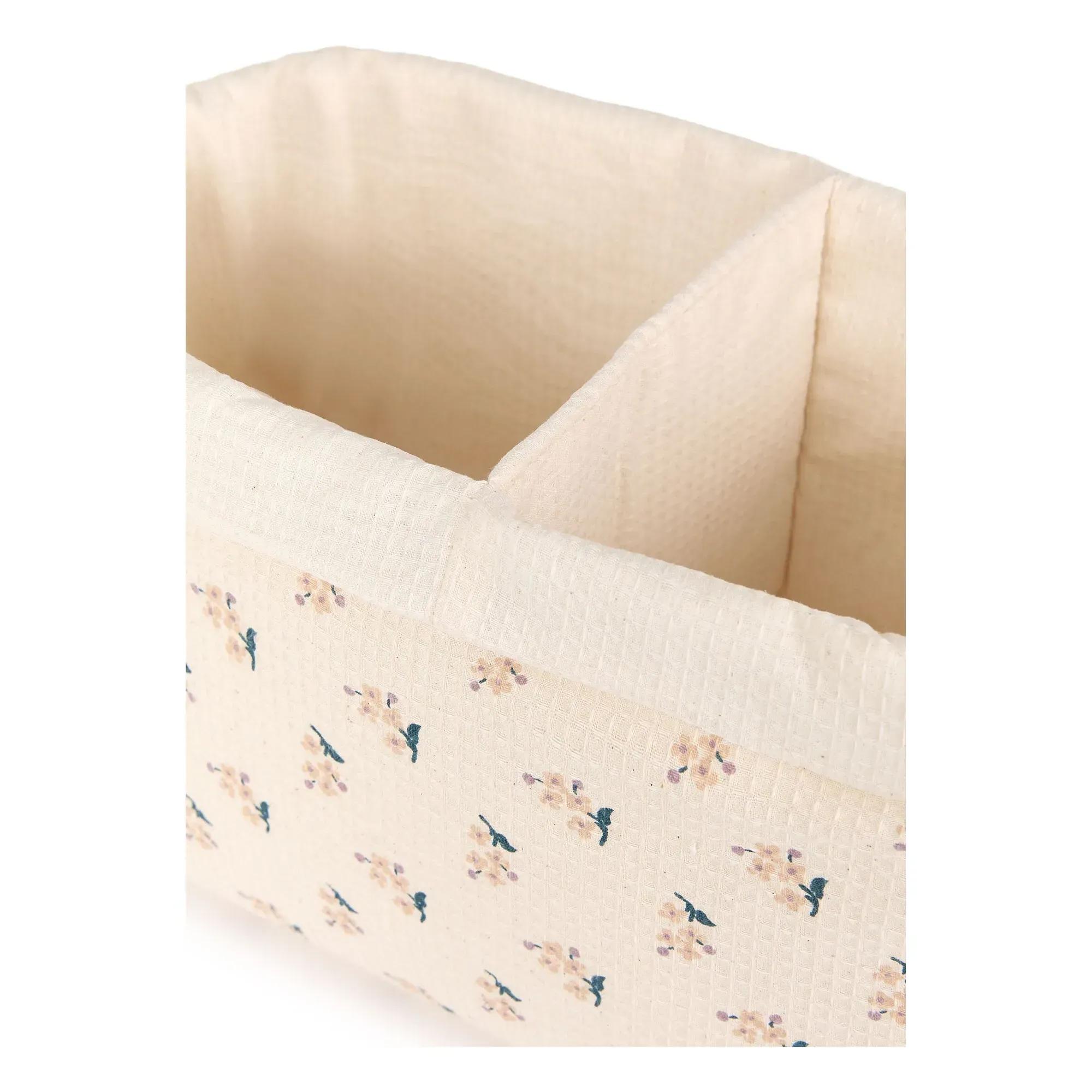 Darling Two-Compartment Storage Basket - Beige, Organic Cotton alternate view
