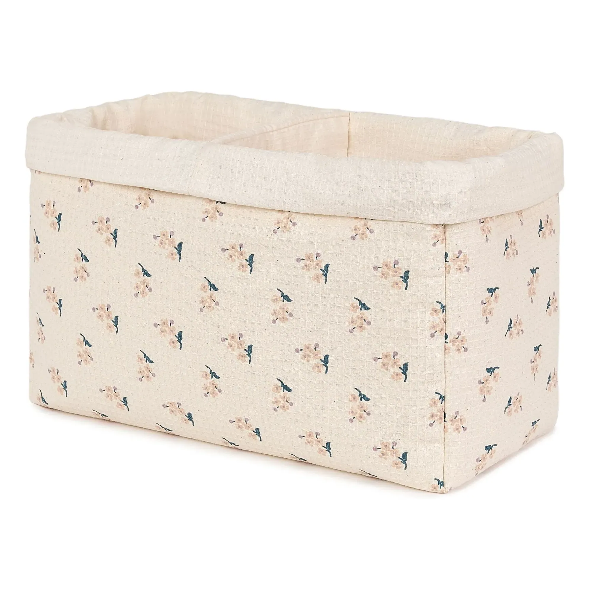 Darling Two-Compartment Storage Basket - Beige, Organic Cotton product