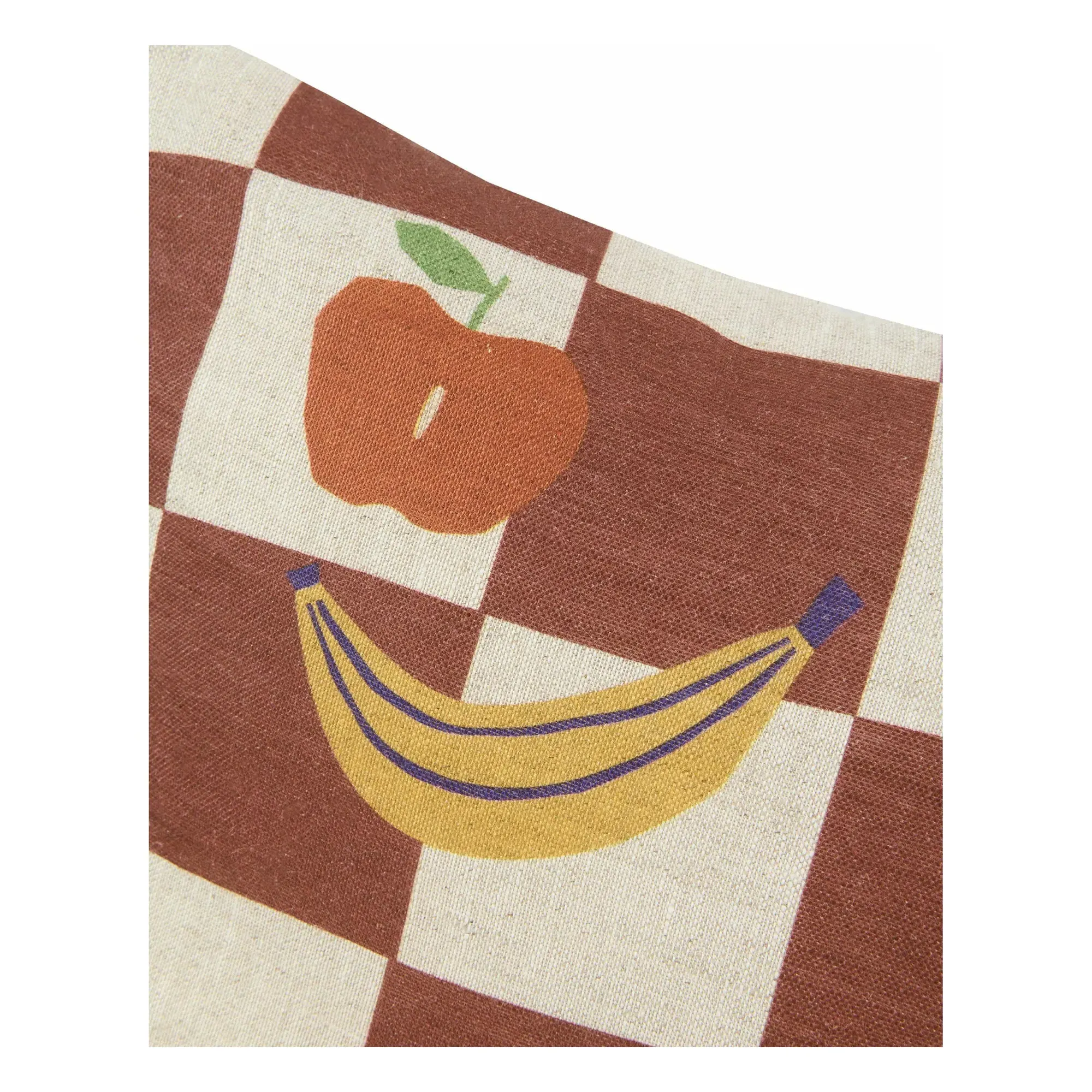 Fruits Vibes Rectangular Cushion - Camel, French Linen alternate view