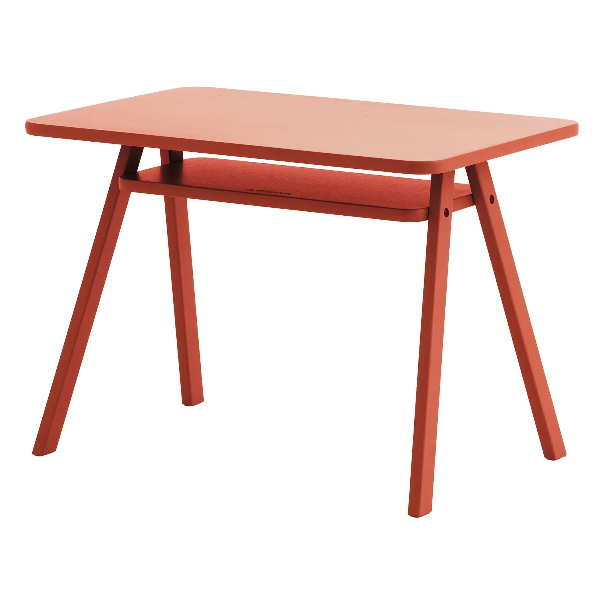 Growing Green Kids Desk with Shelf - Red, Beech product