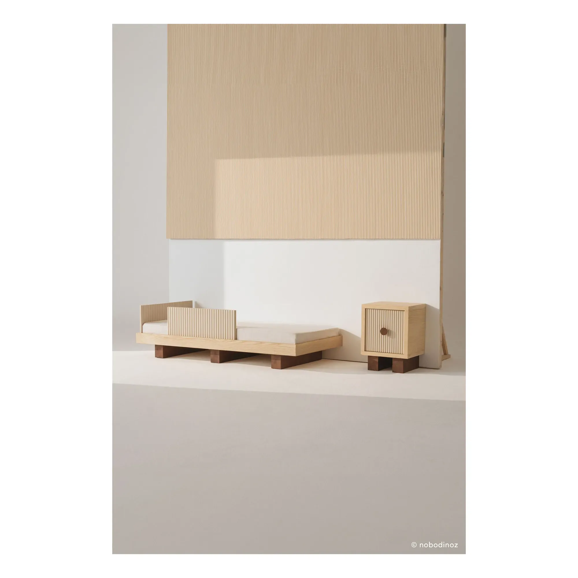 Heju Junior Evolving Bed - Natural, Rubberwood alternate view