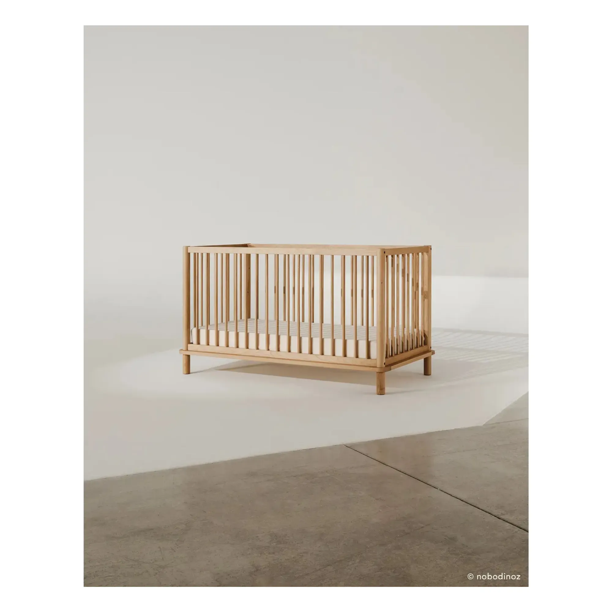Latitude Convertible Cot and Junior Bed Extension - Oak alternate view