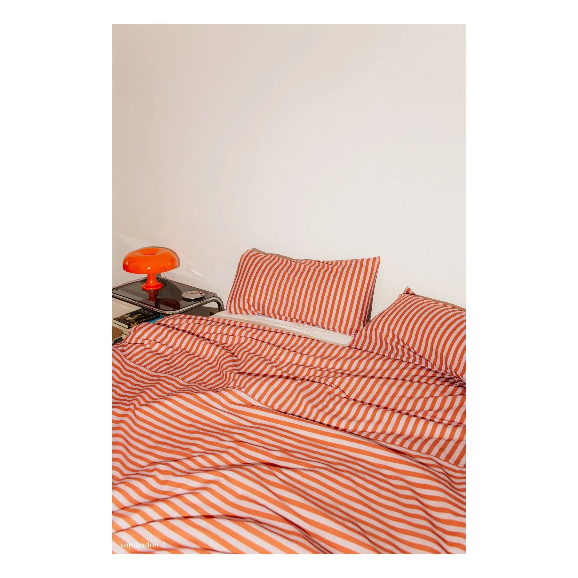 Léonard Duvet Cover - Mauve, Organic Cotton alternate view