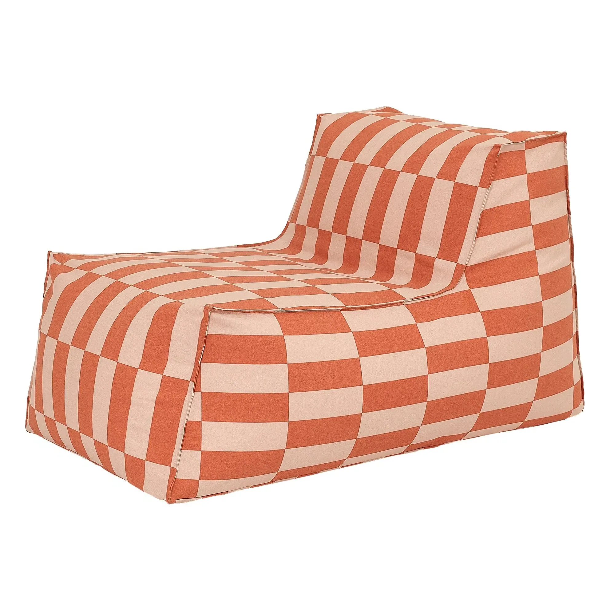 Matteo Tiles Outdoor Long Pouffe - Orange, Acrylic product