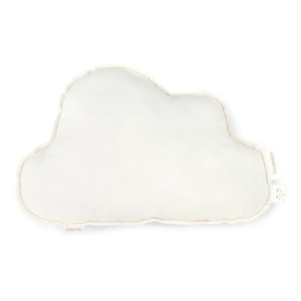 Nobodinoz Cloud Cushion - White, French Linen product