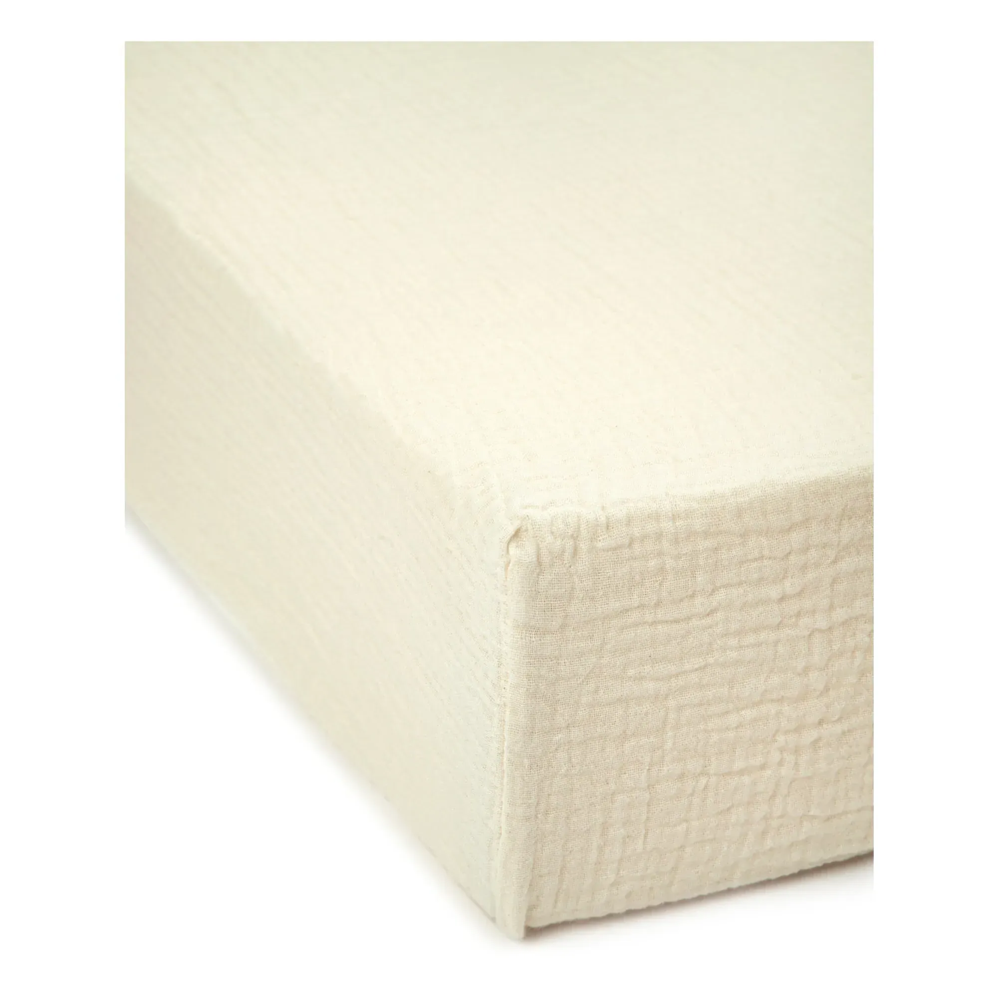 Organic Cotton Fitted Sheet - Natural alternate view