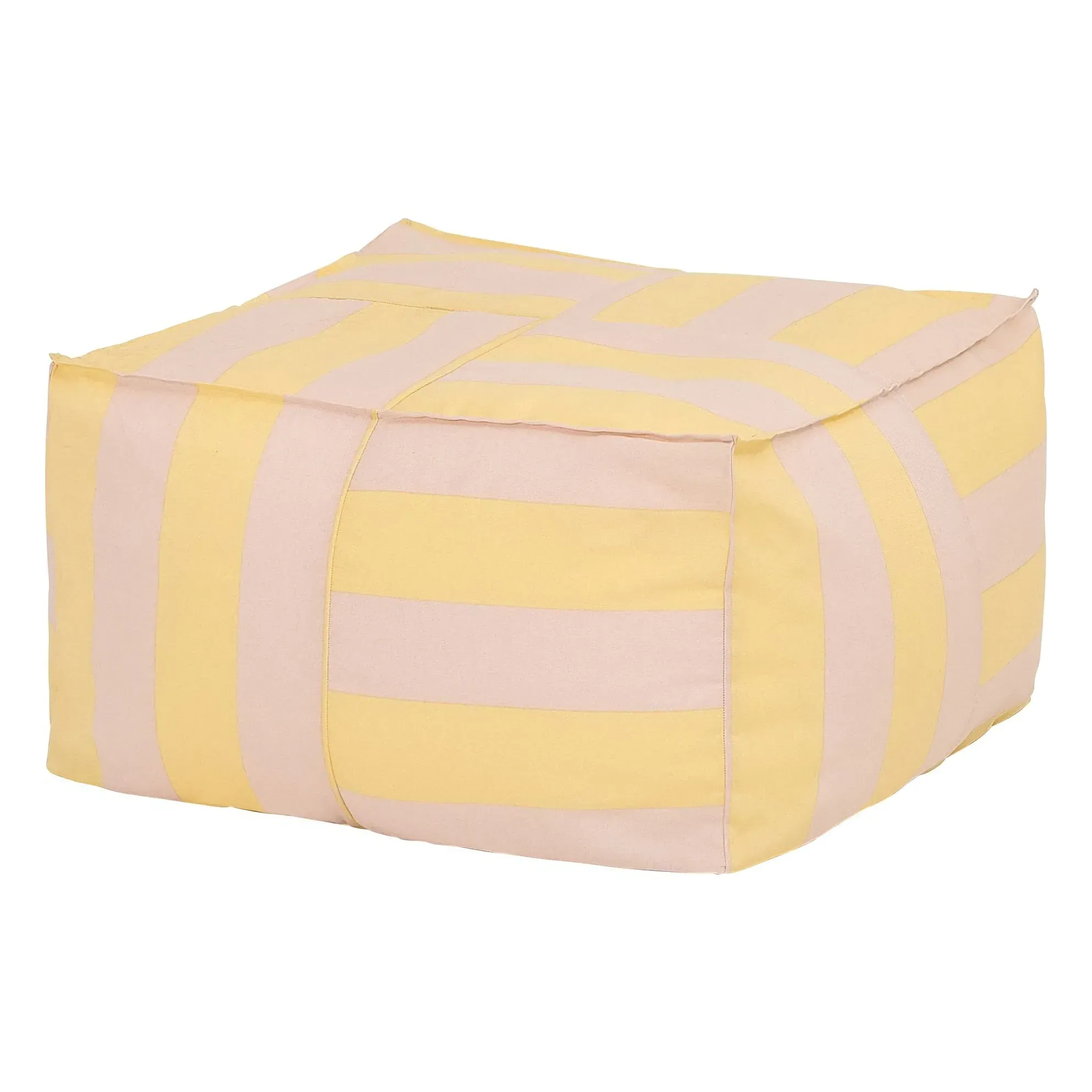 Otto Outdoor Ottoman Beanbag - Yellow, Acrylic product