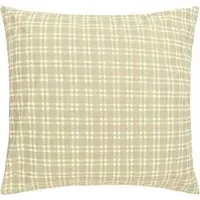 Sheldon Squares Pillowcase - Green, Organic Cotton alternate view