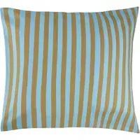 Sheldon Stripes Square Pillowcase - Blue, Organic Cotton alternate view