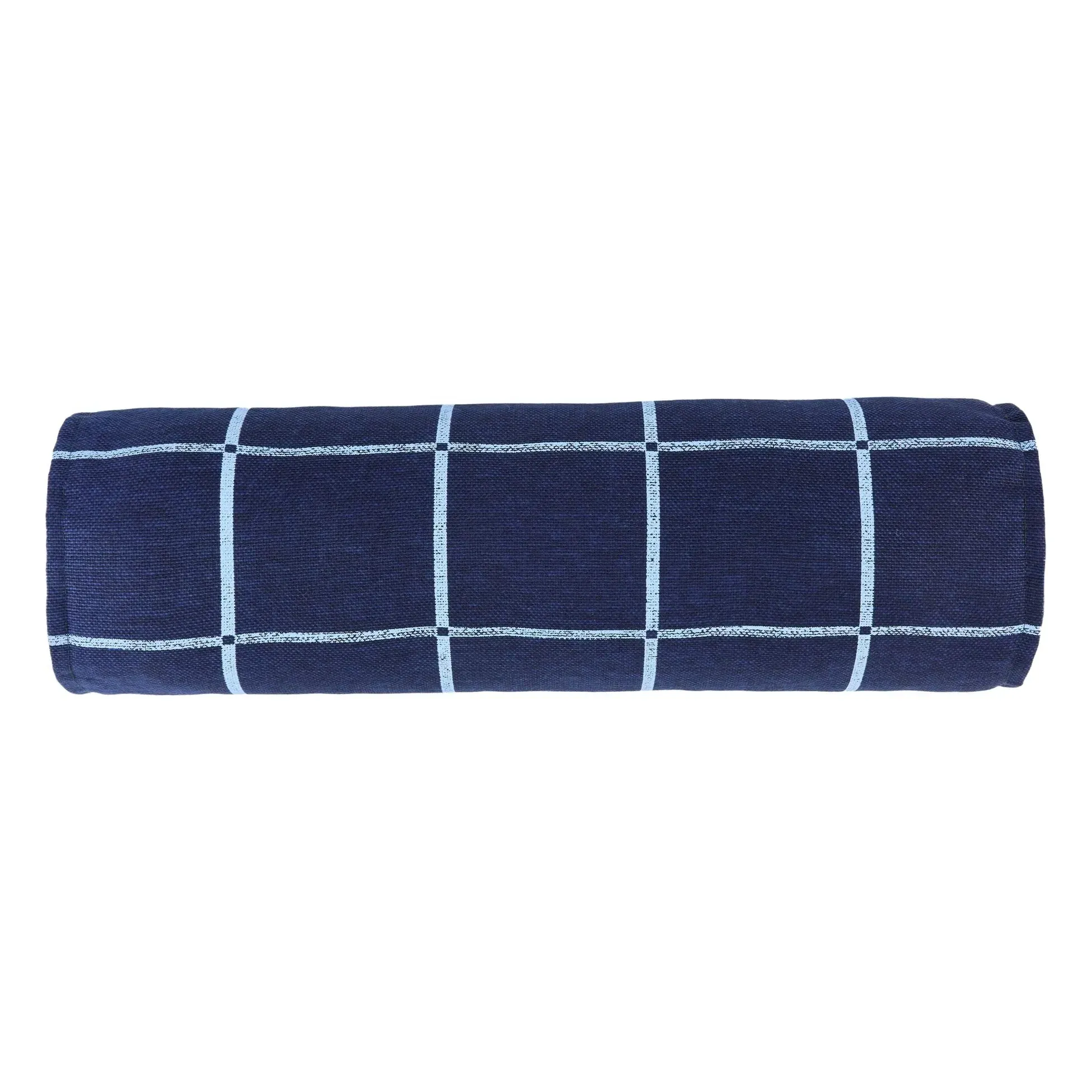 Vibes Bolster Cushion - Navy Blue, Organic Cotton alternate view