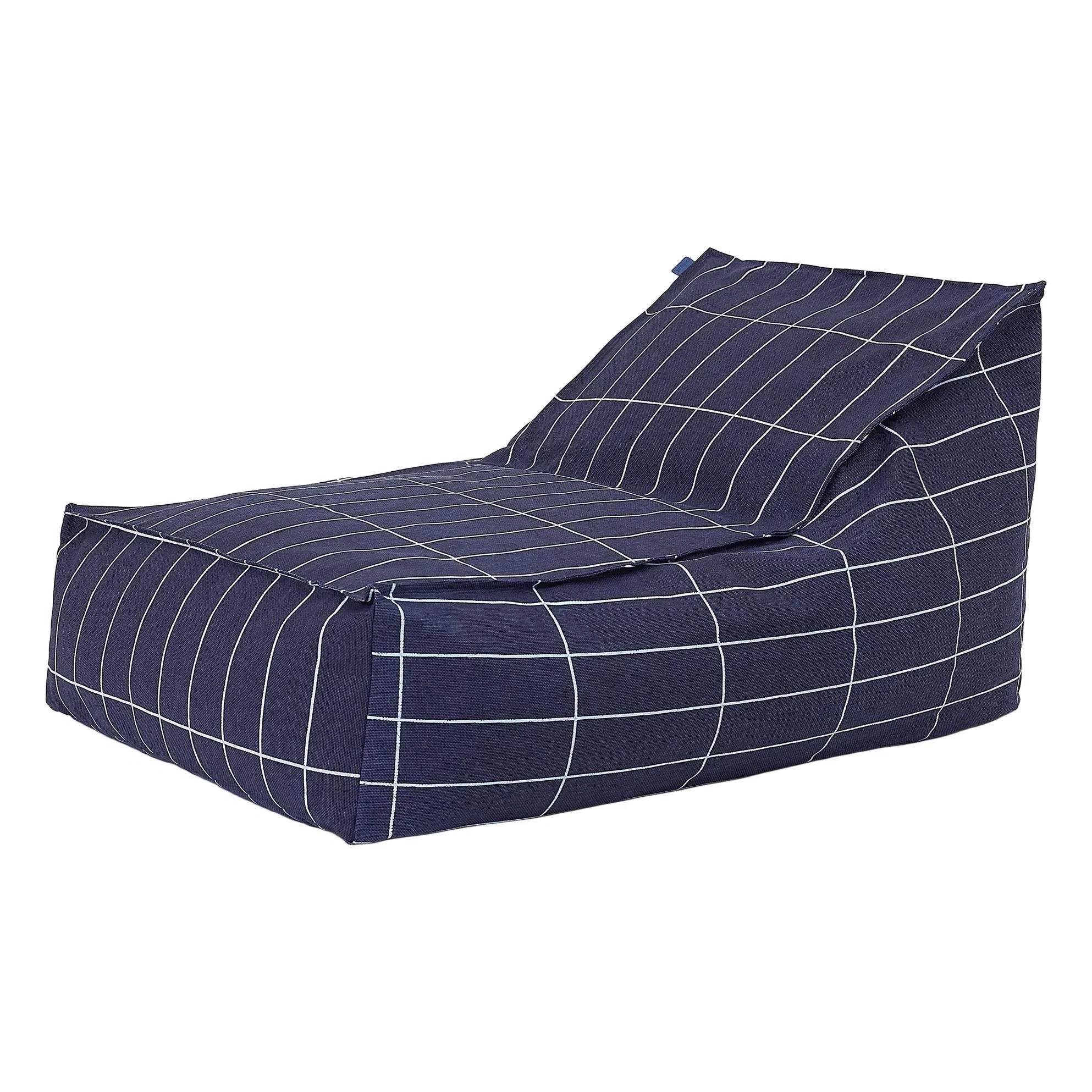 Vibes Long Pouffe - Navy Blue, Organic Cotton product