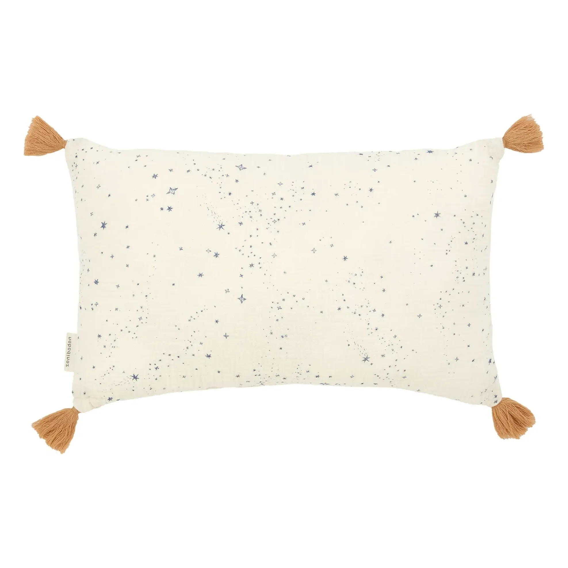 Wabi Sabi Milky Way Tassel Cushion - Blue, Organic Cotton product