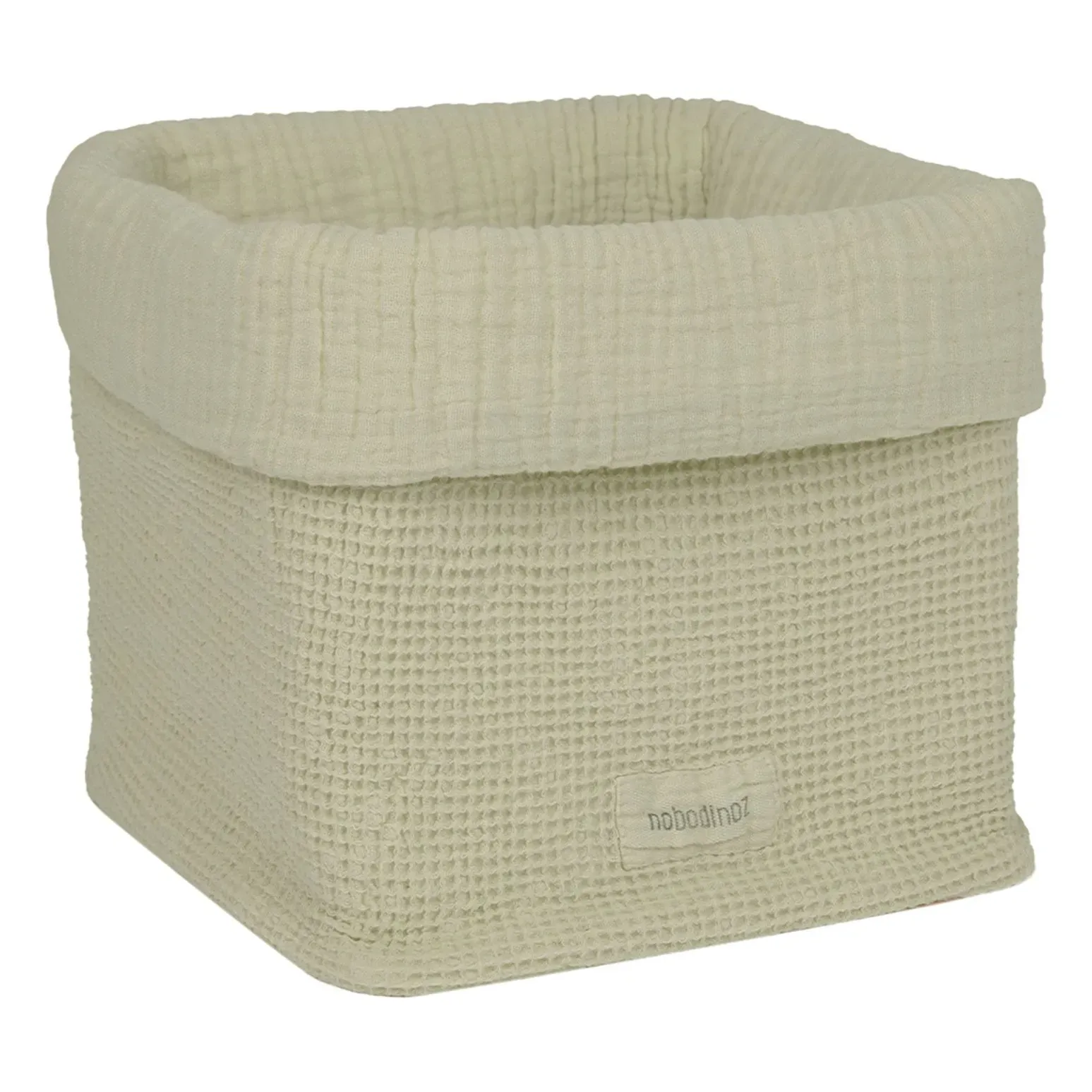 Wabi-Sabi Storage Basket - Matcha Green, Organic Cotton alternate view