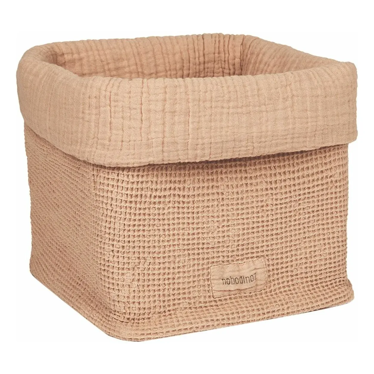 Wabi-Sabi Storage Basket - Powder Pink, Organic Cotton alternate view