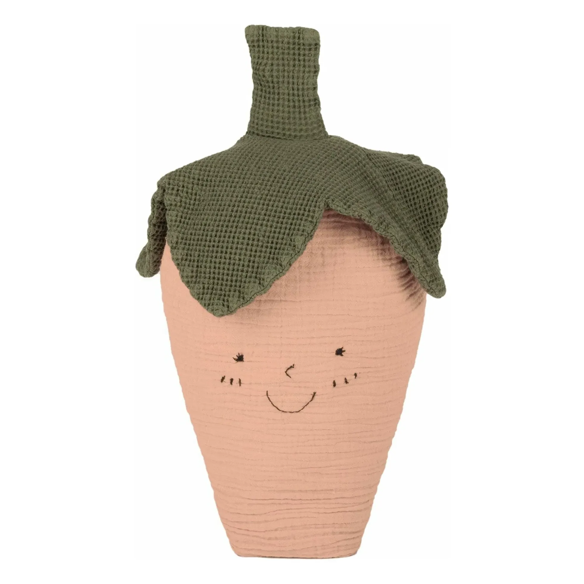 Wabi-Sabi Strawberry Shaped Cushion - Powder Pink, Organic Cotton product