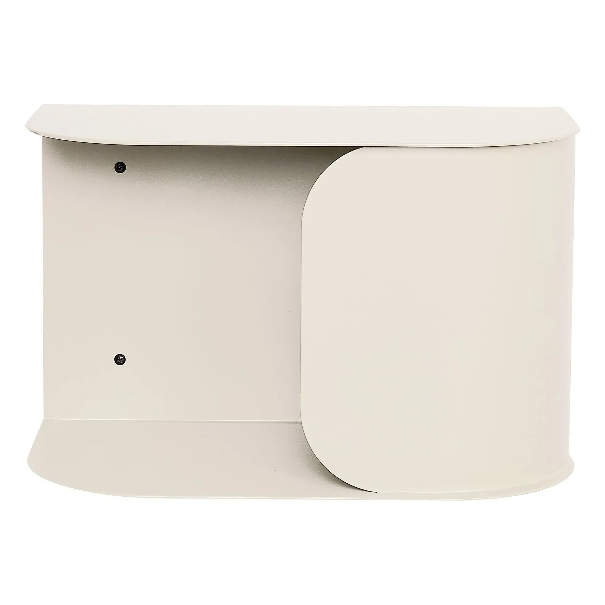 Wall-Mounted Bedside Table - Ivory, Lacquered Steel product