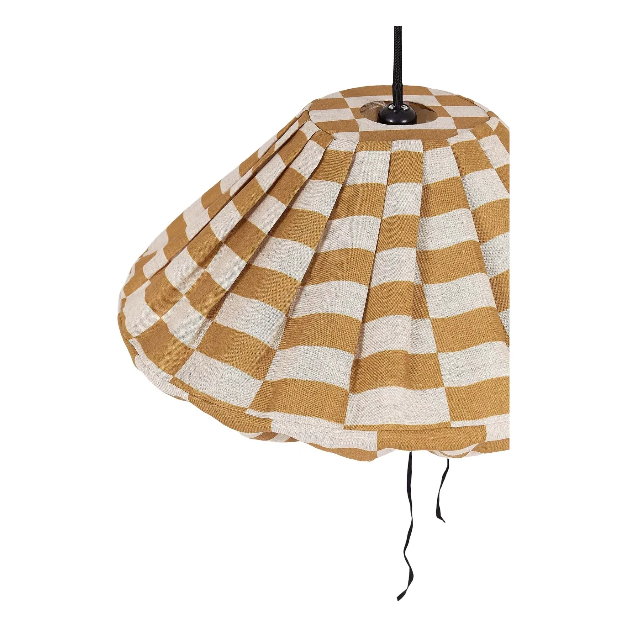 Yumi Tiles Lampshade - Mustard, Cotton alternate view