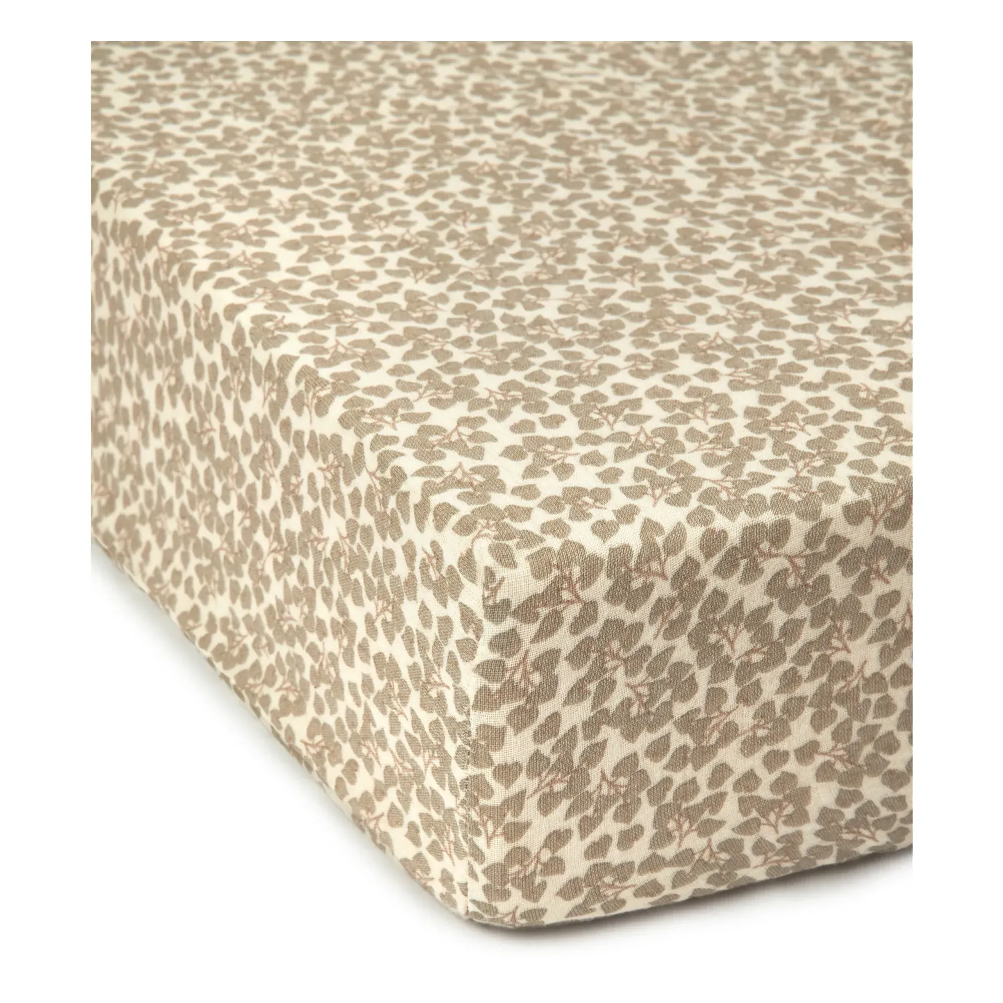 Yumiko Fitted Sheet - Ochre, Organic Cotton alternate view