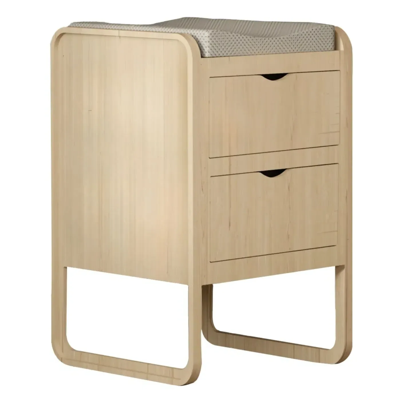 Form Changing Table with Storage - Oak Veneer product